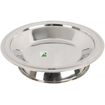 صحن تيبسي من الفولاذ بقاعده مقاس 35 سم 